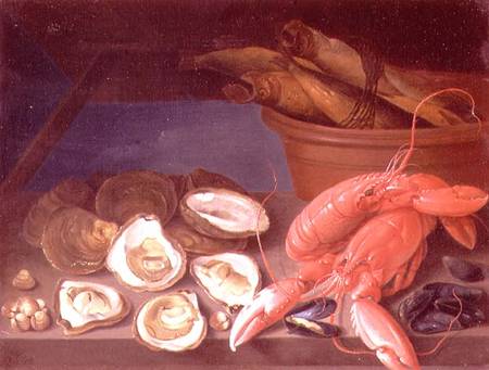 Still Life of Lobsters de James Sillett