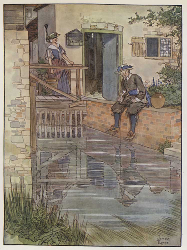 Illustration for The Compleat Angler by Izaak Walton de James Thorpe