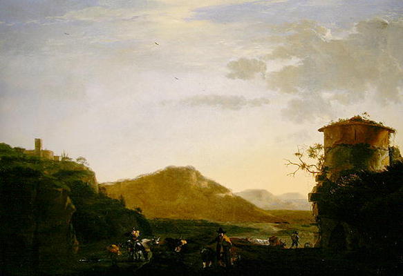 Landscape (oil on canvas) de Jan Asselijn