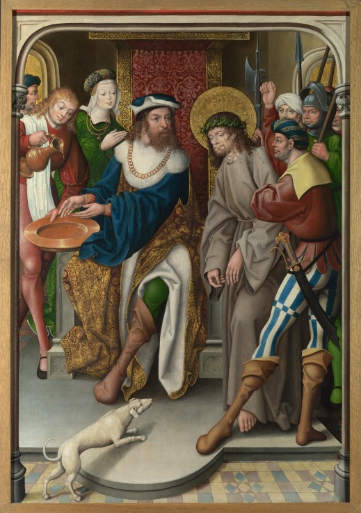 Christ before Pilate (The Liesborn Altarpiece) de Jan Baegert