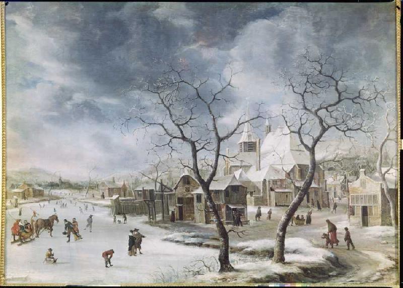 Winter landscape. de Jan Beerstraaten