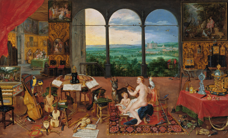 Allegory of the hearing. Executed with Peter Paul de Jan Brueghel (El Viejo)