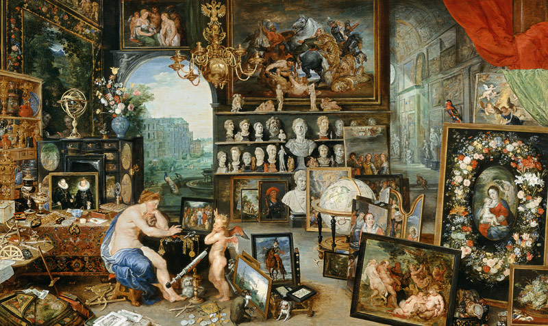 Alegoría de la visión. Realizado con Peter Paul Rubens de Jan Brueghel (El Viejo)