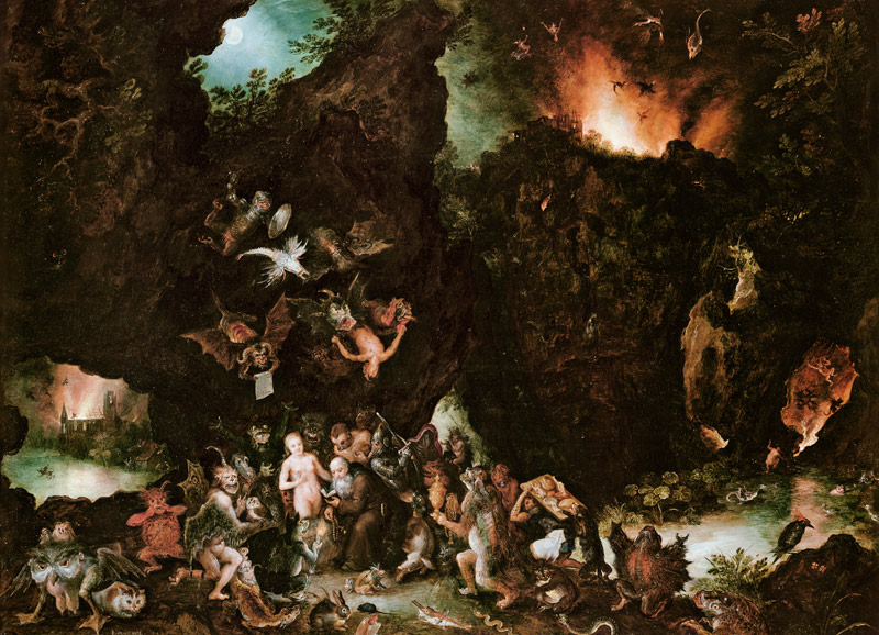 The Temptation of St. Anthony - Hell de Jan Brueghel (El Viejo)
