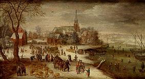 Bell near Antwerp look at the wintry one de Jan Brueghel (El Viejo)