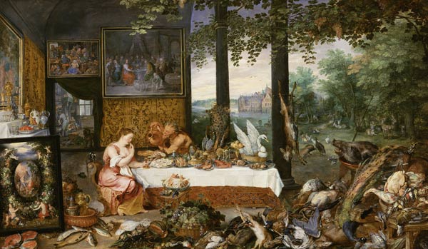 The sense of taste de Jan Brueghel (El Viejo)