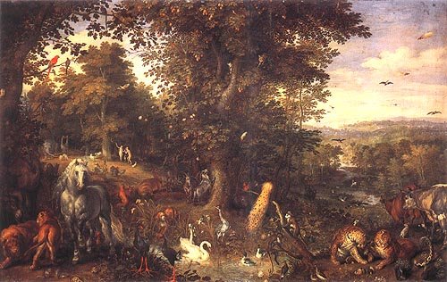 The earthly paradise de Jan Brueghel (El Viejo)