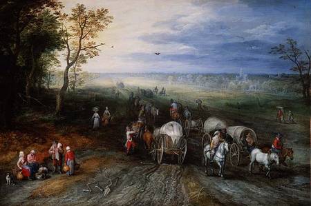 Returning from Market de Jan Brueghel (El Viejo)