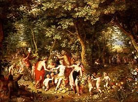 The abundance or homage to the gods or four season de Jan Brueghel (El Viejo)