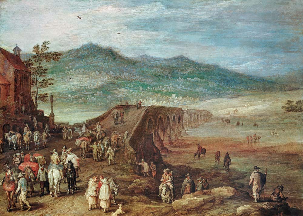 Jan Brueghel d.Ä., Brücke zu Talavera de Jan Brueghel (El Joven)