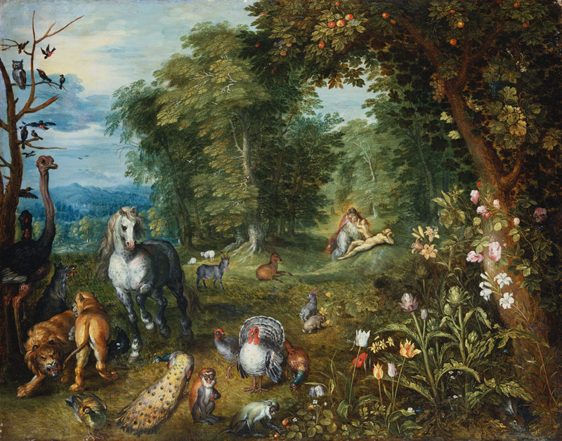 Paradise with the Creation of Eve de Jan Brueghel (El Joven)