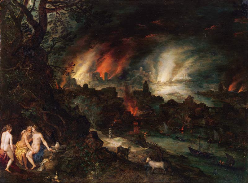 Sodom and Gomorrah / Brueghel the Elder de Jan Brueghel (El Joven)