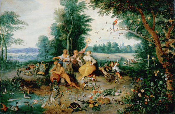 The Four Elements (panel) de Jan Brueghel (El Joven)