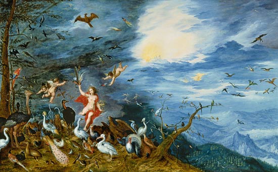 Allegory of the air with Uranus. de Jan Brueghel (El Joven)