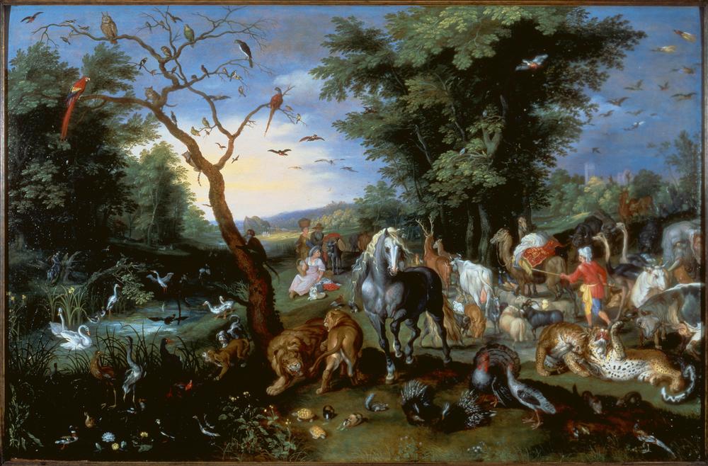 Der Einzug der Tiere in die Arche Noah de Jan Brueghel (El Joven)