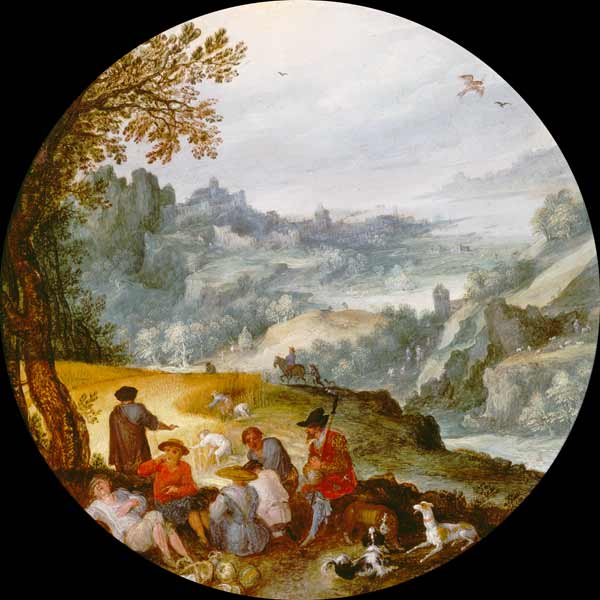J.Brueghel d.Ä./ Die Ernte/ um 1594 de Jan Brueghel (El Joven)