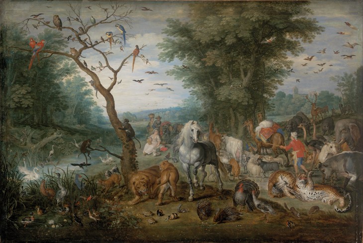 Paradise Landscape with Animals de Jan Brueghel (El Joven)