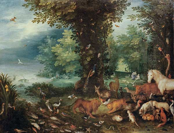 Paradisical landscape / J.Brueghel de Jan Brueghel (El Joven)