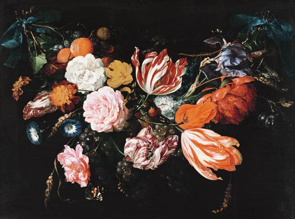 Flowers and Fruchtgehänge de Jan Davidsz de Heem