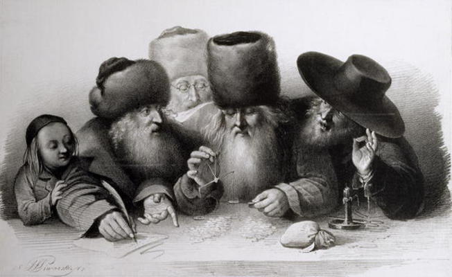 A Hurried Speculation, Warsaw, 1841 (litho) de Jan Felix Piwarski