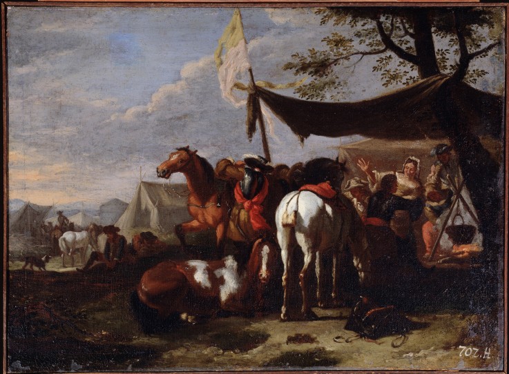 A Cavalry Camp de Jan Frans van Bloemen