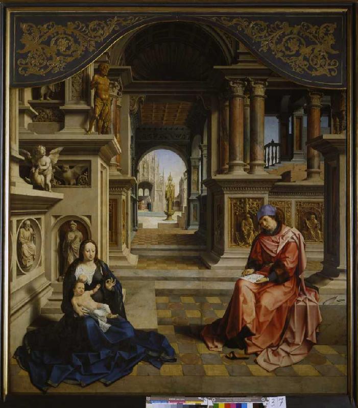 St. Lukas paints the Madonna. de Jan Gossaert