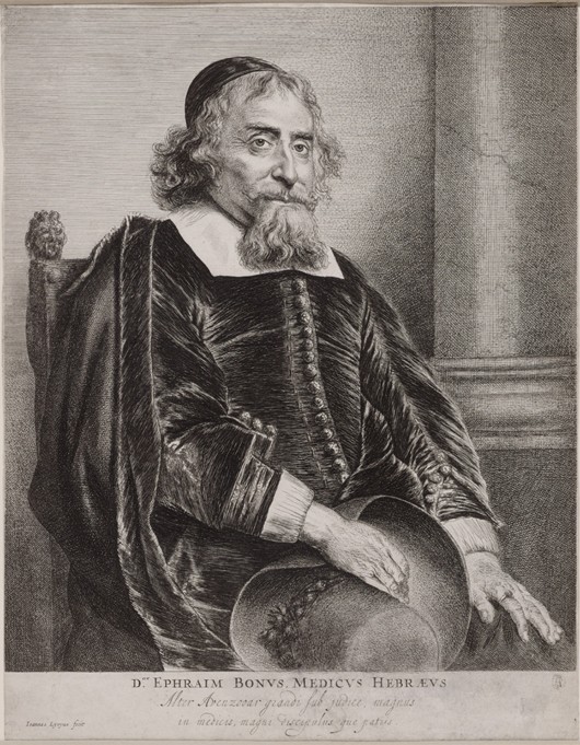 Portrait of Ephraim Bueno de Jan Lievens