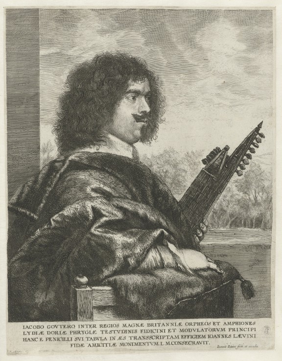 Portrait of the composer and lutenist Jacques Gaultier de Jan Lievens