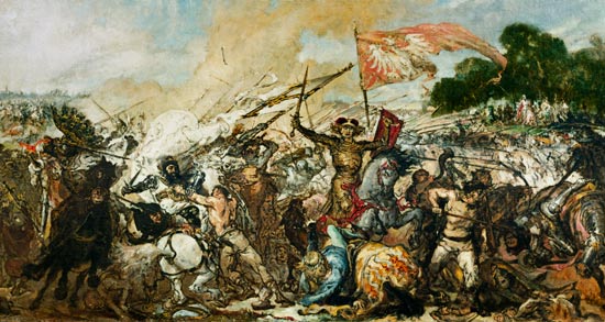 Battle near Tannenberg de Jan Matejko