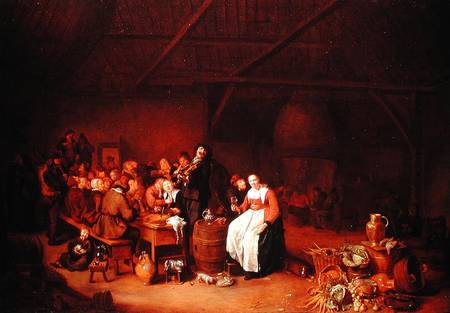 Peasants feasting in a Country Inn de Jan Miense Molenaer