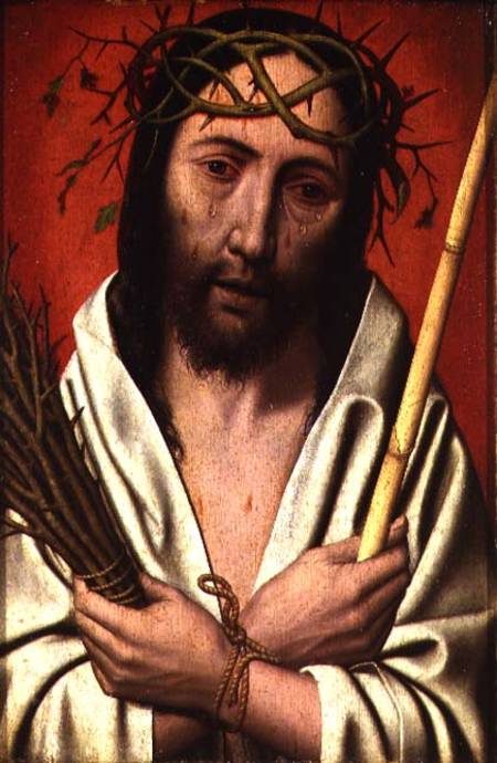 Christ Crowned with Thorns (oak panel) de Jan Mostaert