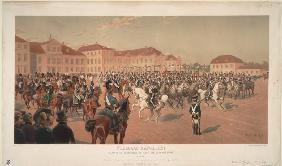 Grand Duke Constantine Pavlovich of Russia at the Cavalry Review on the Saxon Square in Warsaw, 1824