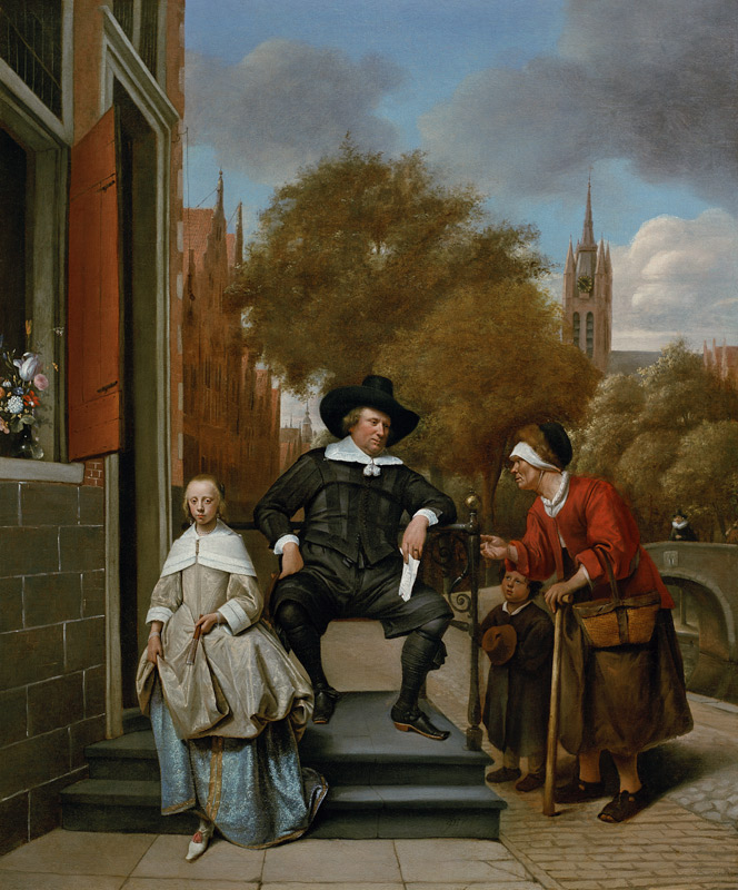 The Burgher of Delft and his Daughter de Jan Steen
