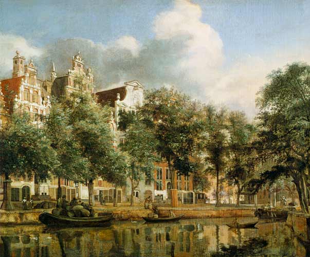 The Herengracht, Amsterdam de Jan van der Heyden