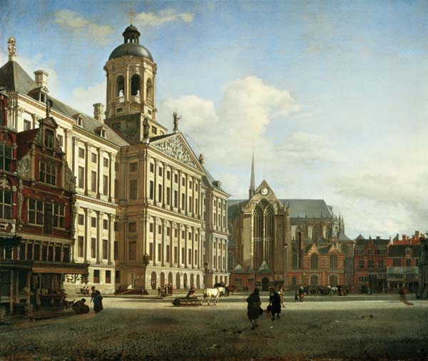 The New Town Hall, Amsterdam de Jan van der Heyden