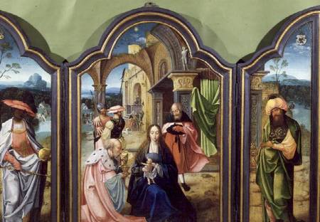 The Adoration of the Kings, the Two Wings Depicting Melchior and the Negro King Balthazzar, and the de Jan van Doornik
