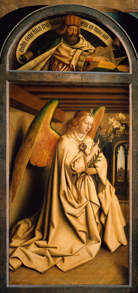 Ghent Altar, Angel de Jan van Eyck