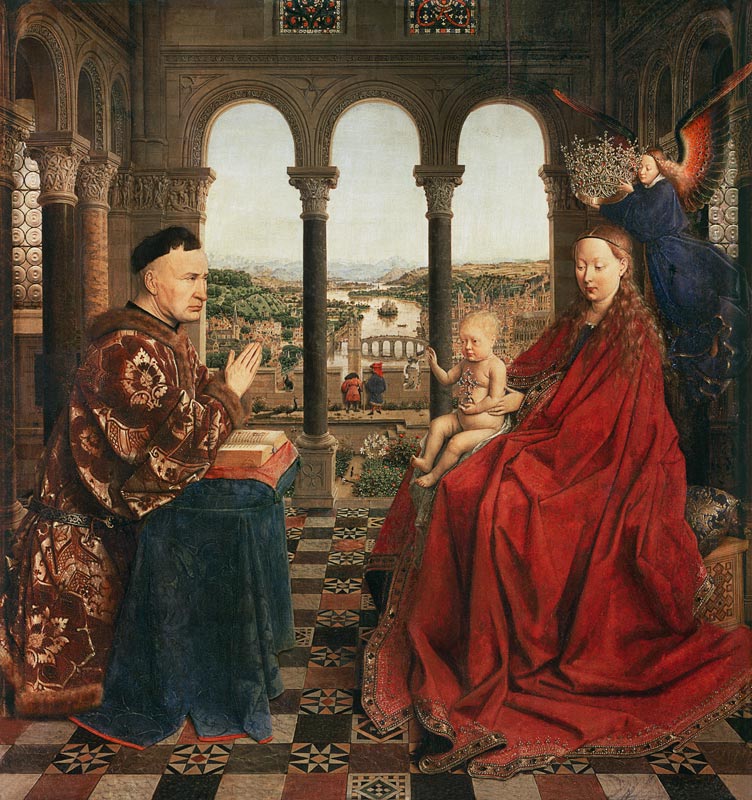 Madonna con el  cancillero Rolin de Jan van Eyck