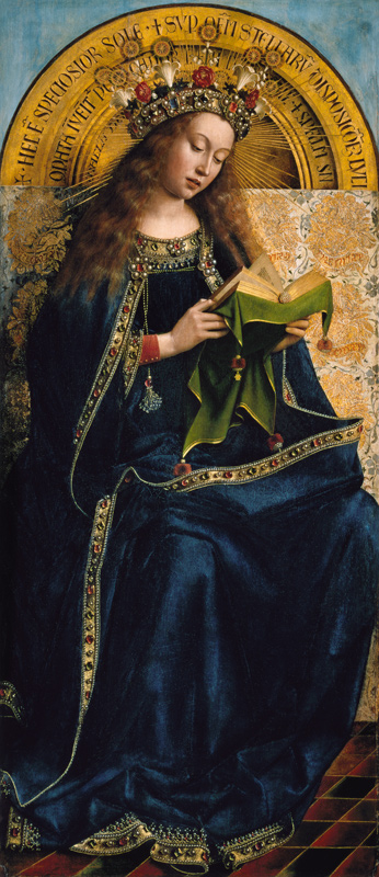 María en altar de Jan van Eyck