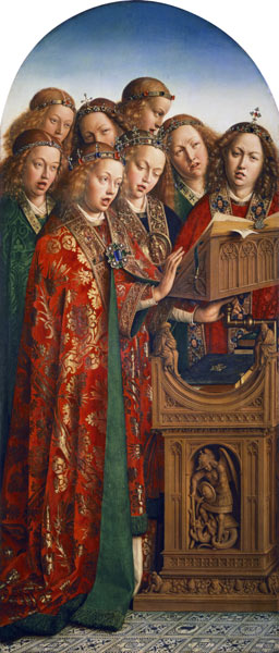 Angel cantando de Jan van Eyck