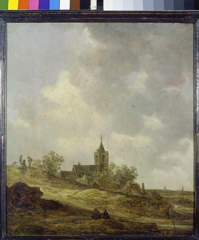 Village church in dune landscape. de Jan van Goyen