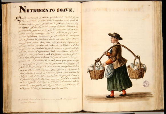 Drink-seller, Venetian (manuscript) de Jan van Grevenbroeck