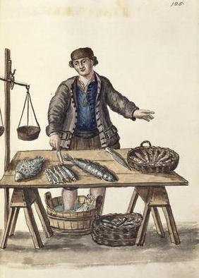 Fishmonger, Venetian (manuscript)