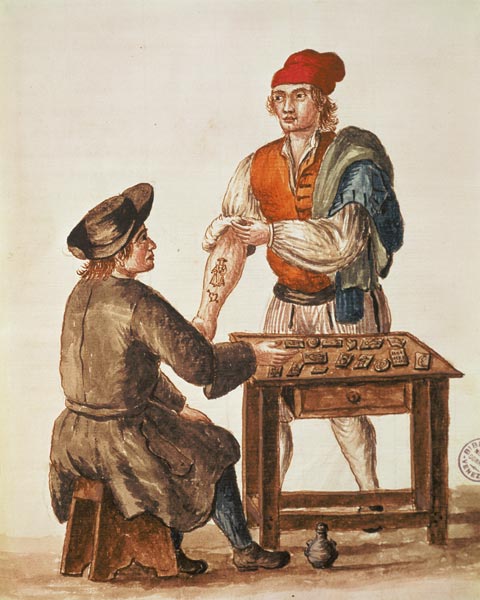 Venetian Tattooer de Jan van Grevenbroeck