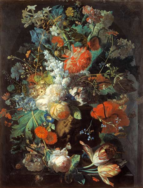 Stilleben mit Blumen de Jan van Huysum