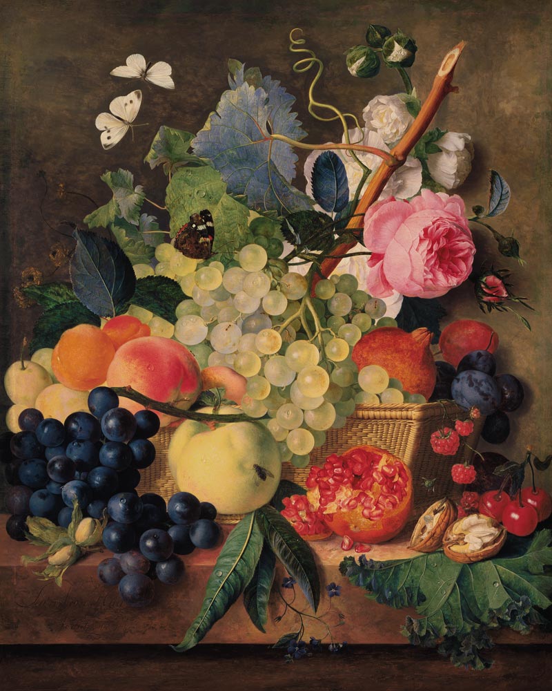 A Basket of Fruit de Jan van Huysum