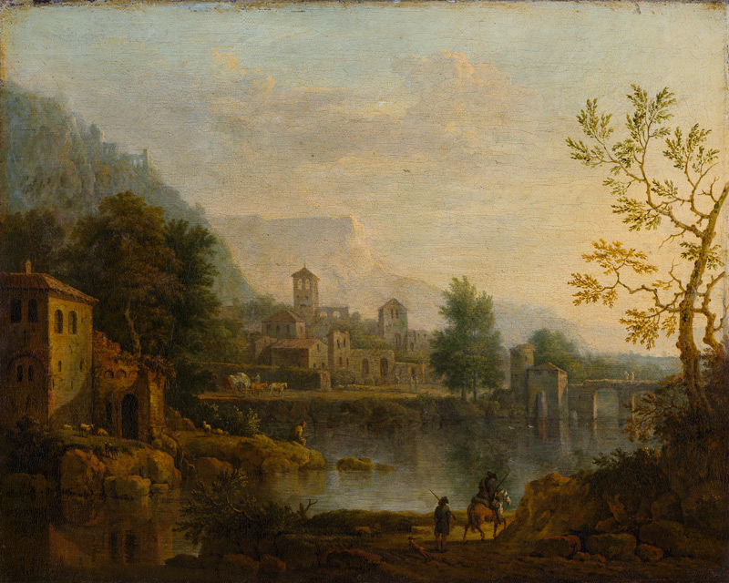 Italian Landscape de Jan van Huysum