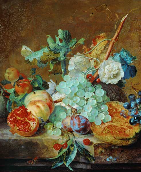 Flores y Frutas de Jan van Huysum