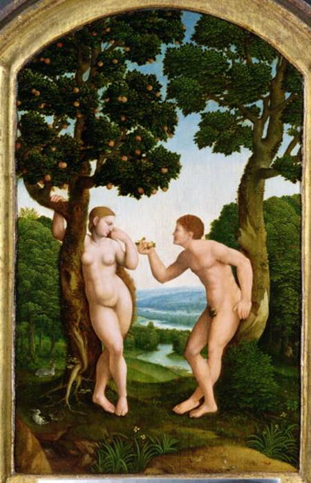 Adam and Eve in Paradise de Jan van Scorel
