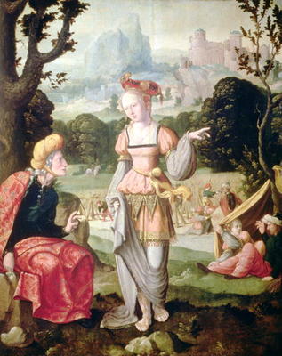 Ruth and Naomi in the field of Boaz, c.1530-40 (panel) de Jan van Scorel